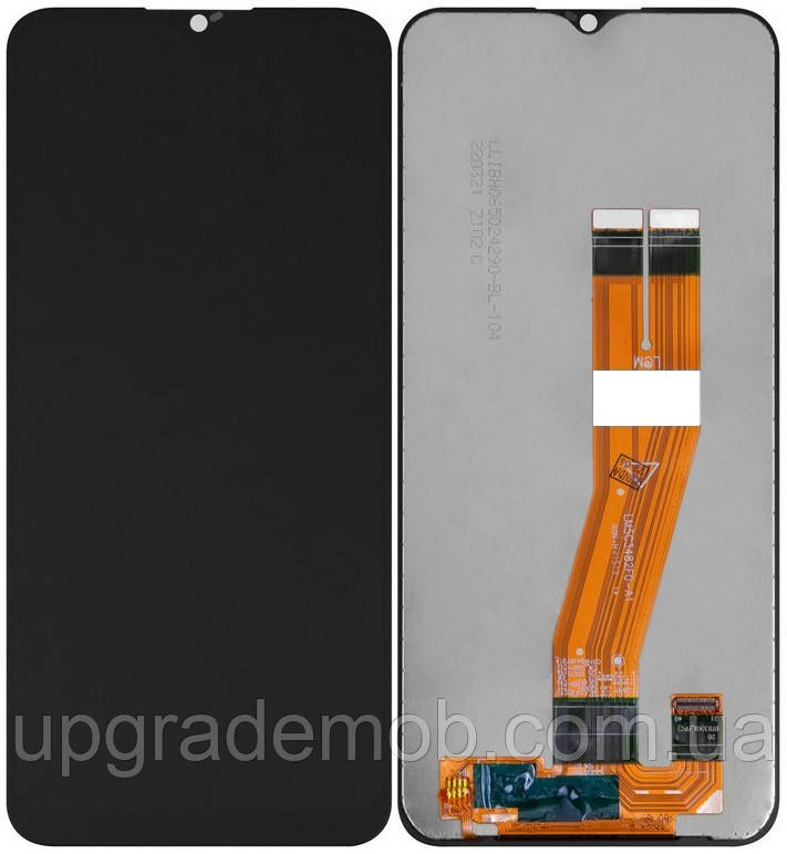 Дисплей модуль тачскрин Samsung A035 Galaxy A03 чорний 160.5 x 72 mm