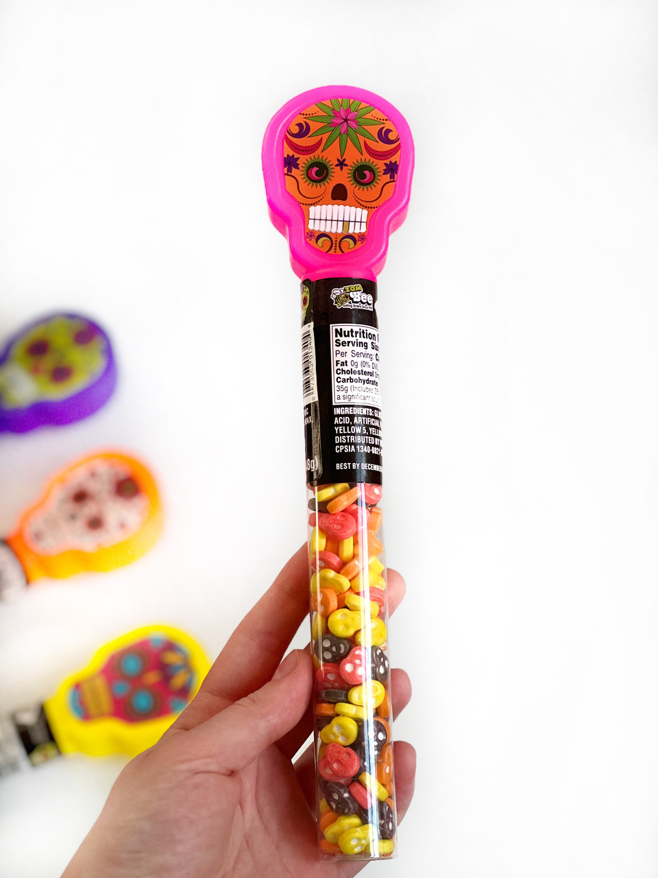 Статуетка-Череп Halloween Day of the Dead 49g (Рожевий)