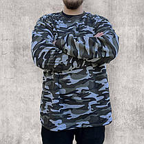 Кофта чоловіча натільна під гумку Світшот камуфляжний з начосом Великі розміри 4XL, фото 4