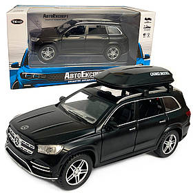 Іграшкова машинка металева Mercedes-Bens CM303 GLS580 (Мерседес-Бенц ) «АвтоЕксперт», черний, батар., світ, звук, відкр.двері,
