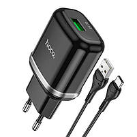 Зарядний пристрій Hoco N3 Special QC3.0 + кабель USB - Type C, фото 3