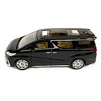 Машинка металева Lexus Лексус LM300h 2019, минивен, «AutoExpert» ,чорний, інерц., звук, світ, відкр двері., 15*7*9 см (DL - 23549), фото 3