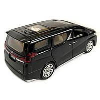 Машинка металева Lexus Лексус LM300h 2019, минивен, «AutoExpert» ,чорний, інерц., звук, світ, відкр двері., 15*7*9 см (DL - 23549), фото 4