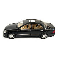 Машинка металева Toyota Royal Crown 2,5 «AutoExpert» Тойота, черний, звук, світ, інерц., відкр. двері, багаж, капот, 16*6*5 см (GT, фото 2