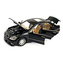Машинка металева Toyota Royal Crown 2,5 «AutoExpert» Тойота, черний, звук, світ, інерц., відкр. двері, багаж, капот, 16*6*5 см (GT, фото 5