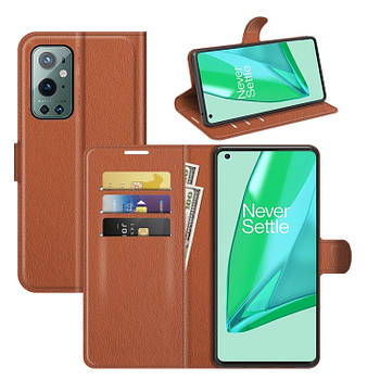 Чохол-книжка Litchie Wallet для OnePlus 9 Pro Brown