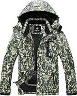 GEMYSE Мужская Тактическая Водонепроницаемая Зимняя Ветрозащитная Куртка размер М, цвет Military Camouflage