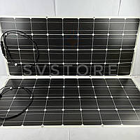 КОМПЛЕКТ Гнучка сонячна панель DOKIO 18V 2х100Вт DFSP-100MX2 + Контролер 20А + Набір проводів