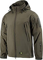 M-Tac Тактическая куртка с капюшоном на флисовой подкладке - Водонепроницаемая размер L, цвет Olive