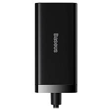 Зарядний пристрій (зарядка) для телефону Baseus GaN 3 Pro 2 х Type-C + 2 х USB Чорний (CCGP000101), фото 6
