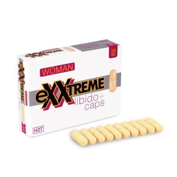 Капсули для збільшення лібідо для жінок Exxtreme, 10 ПК у упаковці, фото 1