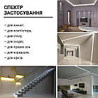 Світлодіодна стрічка RISHANG 120-2835-12V-IP20 8,6 W 818 Lm 6500 K 5 м (RN08C0TA-B-W), фото 7