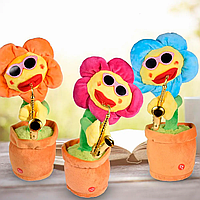 Інтерактивна іграшка Танцюючий і Квітка Соняшник у Горці Саксофоніст Dancing Sunflower
