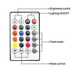 Бездротовий Bluetooth Динамік-лампа змінює світло. Колонка блютуз на пульті керування, фото 6