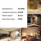 Світлодіодна стрічка RISHANG 120-2835-12V-IP33 8,6 W 810 Lm 4000 K 5 м (RD08C0TA-B-NW), фото 2