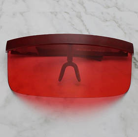 Модні сонцезахисні окуляри RESTEQ із великою оправою пляжного типу. Червоні окуляри