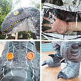 Надувний костюм Тиранозавра RESTEQ, T Rex косплей, костюм динозавра T-Rex. Тиранозавр надувний (білий), фото 3