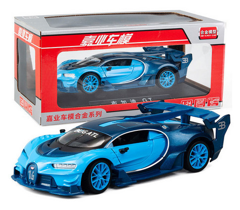 Масштабна модель автомобіля Bugatti GT 1:24. Металева машинка