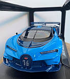 Масштабна модель автомобіля Bugatti GT 1:24. Металева машинка, фото 3