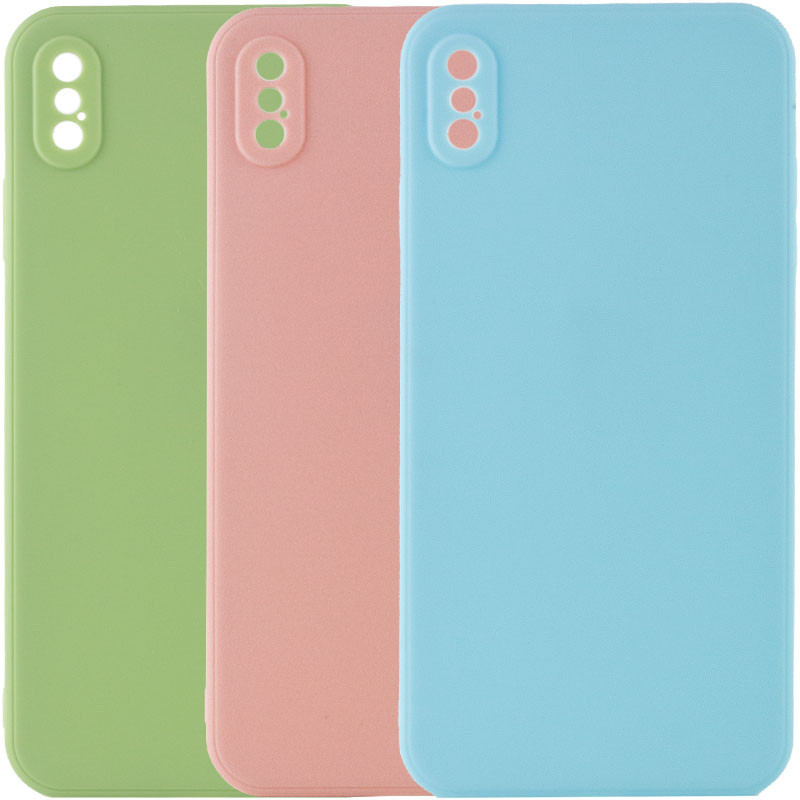 Силіконовий чохол Candy Full Camera для Apple iPhone X / XS (5.8")