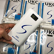 Мобільна зарядка Power Bank 30000/9600mAh UKC. Колір: білий