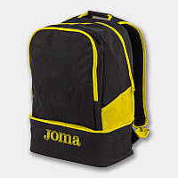 Рюкзак спортивный Joma Estadio III 23,8 л с отделением для обуви черно-желтый (400234.109)