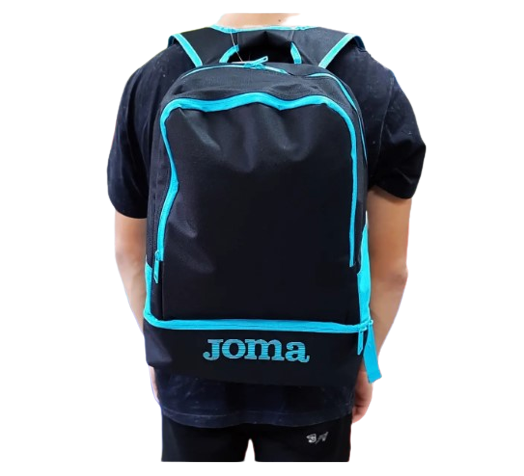 Рюкзак спортивний Joma Estadio III 23,8 л з відділенням для взуття чорно-блакитний (400234.116)