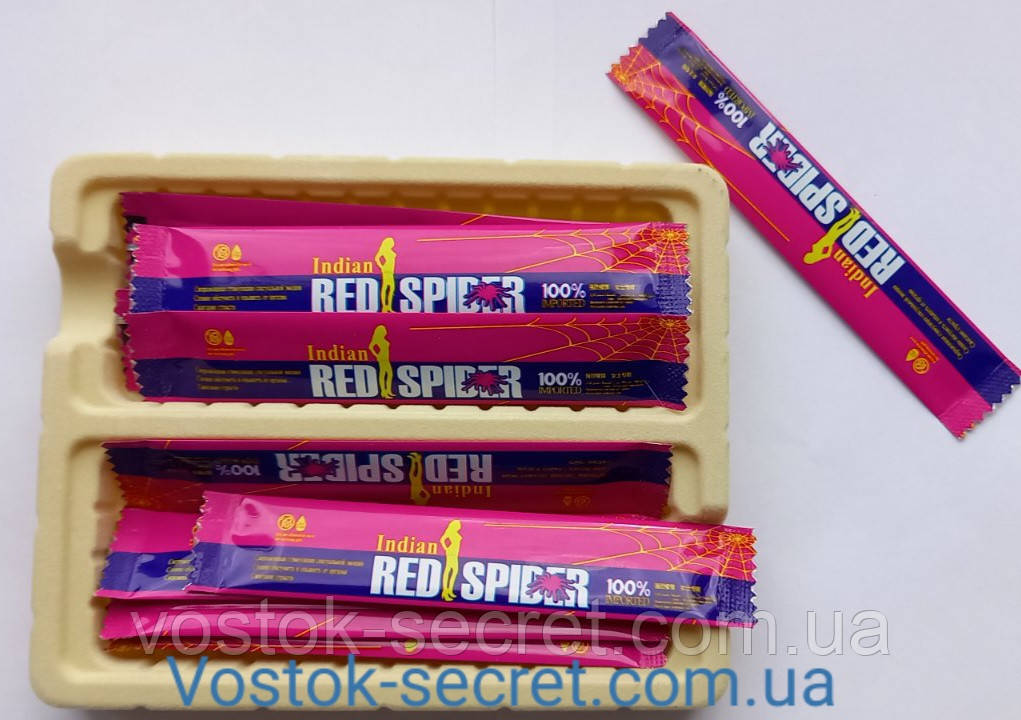 Red Spider (Червоний Павук) збуджуючі краплі для жінок - 6 стіків