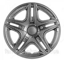 Ковпаки на колеса R16 Star Дакар Silver (карбон) (2шт) Газель - Дуті - Перед