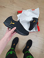 Модні жіночі мокасини чорні з жовтогарячим Puma Black Orange. Легкі кросівки літні Пума. Взуття на літо