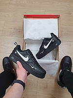 Кросівки чоловічі чорні Nike Air Force 1 '07 LV8 Utility Black. Кроси для чоловіків у чорному Найк Аїр Форс 1