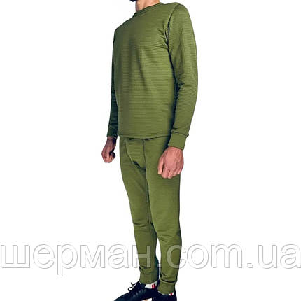 Комплект термобілизни з мікрофлісом Level 2 Olive, фото 1
