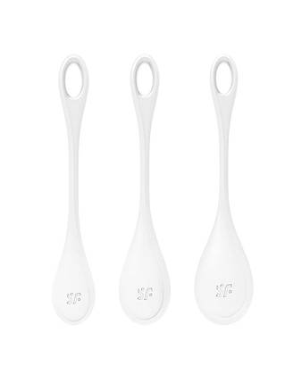 Набір йоні намистин Satisfyer Yoni Power 1 White, діаметр 2-2,5-3 см, вага 22-46-74г, фото 1