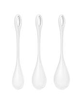 Набір йоні намистин Satisfyer Yoni Power 1 White, діаметр 2-2,5-3 см, вага 22-46-74г, фото 2