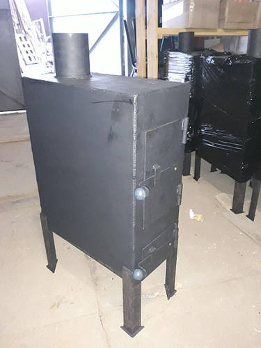 Купить Буржуйка на дровах для гаража, дома или дачи (Металл 4 мм), цена ...