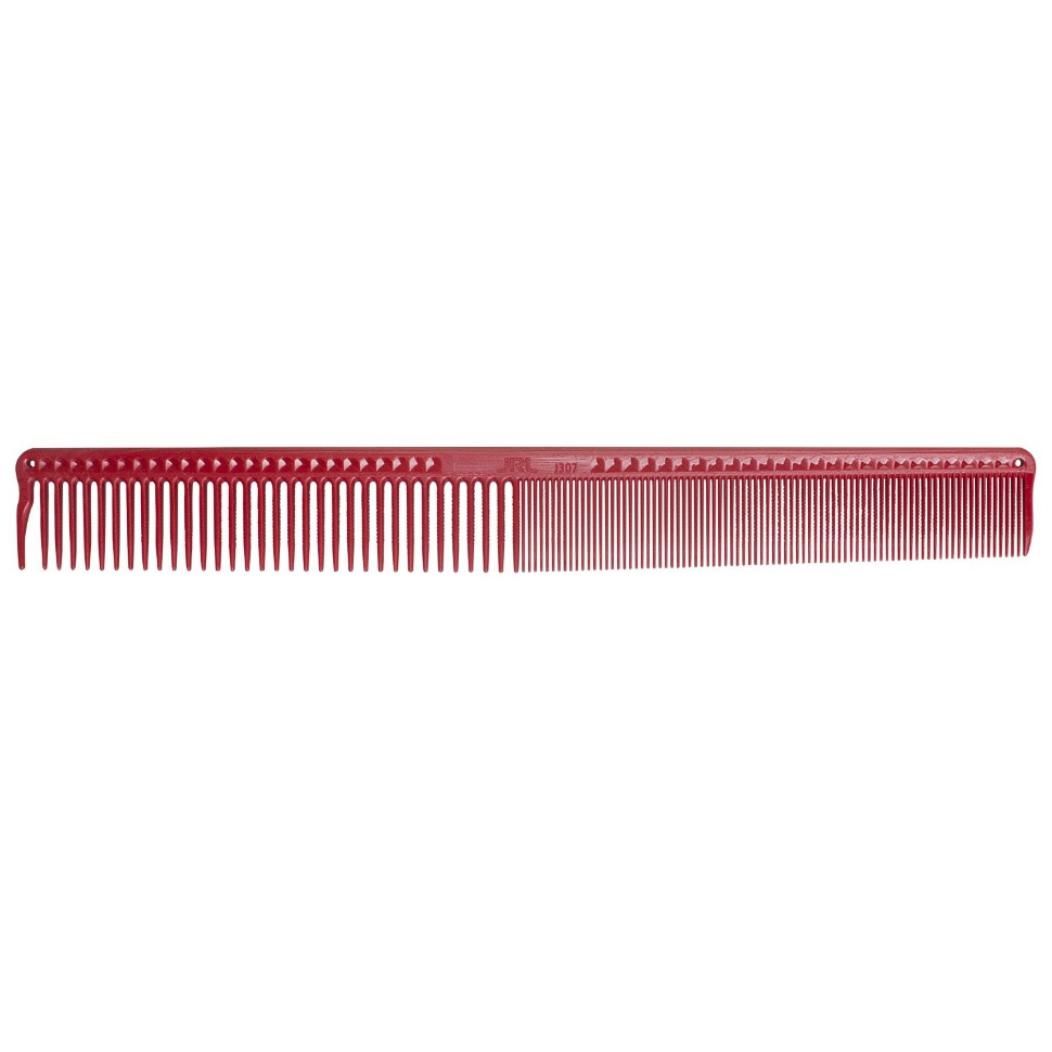 Керамічнний комбінований гребінець JRL для стрижки та для довгого тонкого волосся, 234 мм (JRL-307RED)
