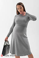 Сіре трикотажне плаття для вагітних і годувальниць Annie (xL) DR-32.021