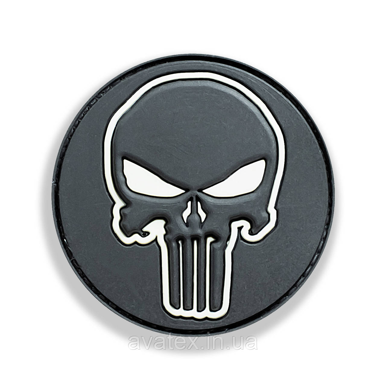 Шеврон круглий панішер Punisher череп