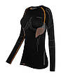 Термобілизна (верх) жіночий реглан Spaio EXTREME-PRO чорний-помаранчевий, фото 4