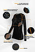 Термобілизна (верх) жіночий реглан Spaio EXTREME-PRO чорний-помаранчевий, фото 5