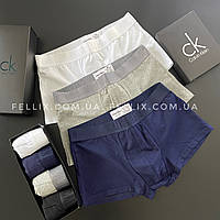 Набор Мужских Трусов Келвин Кляйн Calvin klein striped2, набор 3шт в коробке. Fellix