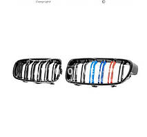 Решітка ніздрі BMW 3 series F30, 31, 34 2012-2019 - type: 2 шт m-look