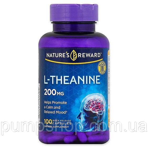 Амінокислота Л-Теанін Nature's Reward L-Theanine 200 мг 100 капс.