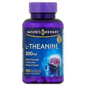 Амінокислота Л-Теанін Nature's Reward L-Theanine 200 мг 100 капс.