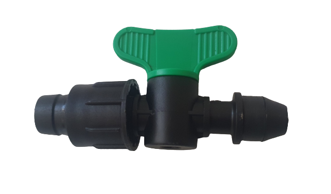 Міні кран із вбудованою гумкою для крапельної стрічки, фото 1