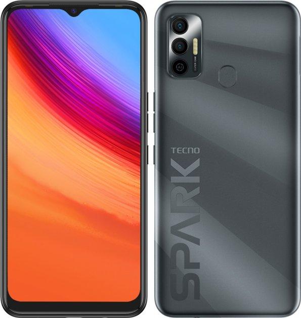 Смартфон Tecno Spark 7 4/64GB NFC Magnet Black