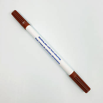 Фломастер харчовий двосторонній Lesepidado коричневий — 1 шт.