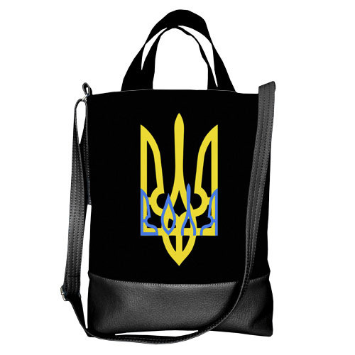 Сумка міська City Тризуб Воля 34x40 см (SCB_22U020_BL), фото 1
