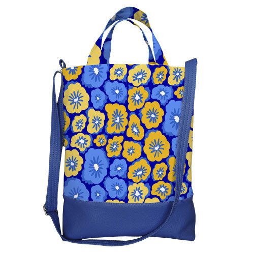 Сумка міська City Квіти патріотичні 34x40 см (SCB_22U026_SI), фото 1