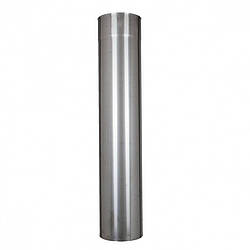 Труба одностінна для димоходу з нержавійки ø100-ø500 (AISI-201) 1м
